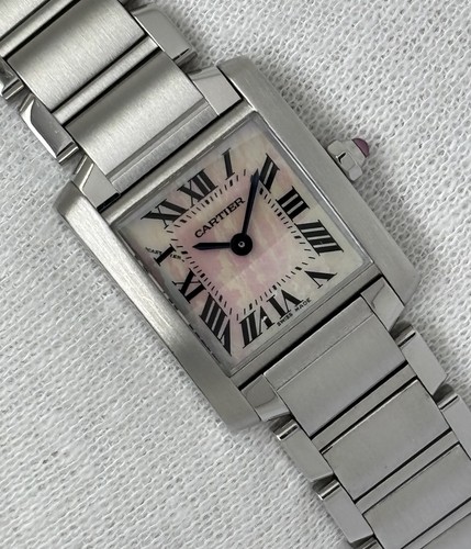 Cartier tank francaise pink - francaise,
