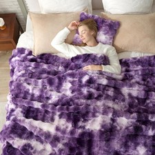 Faux Fur Throw Blanket King