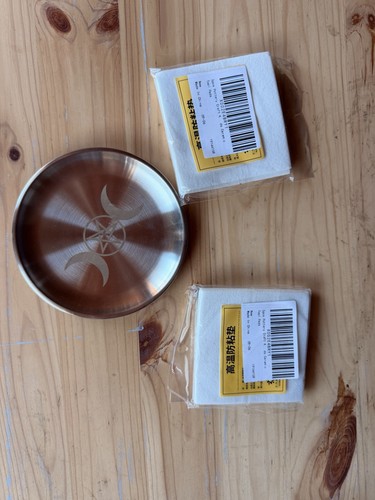 Pentagram candle holder plate - pentagram,
