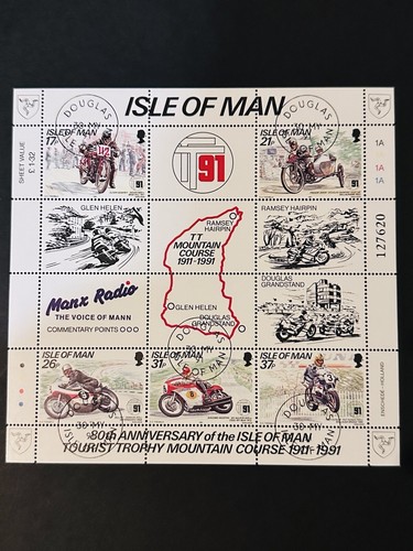 Isle man stamps miniature - stamps,