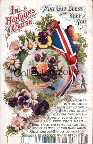 Ww1 postcard honours cause - postcard, in