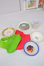 2 Pack Thick Silicone Baby Bibs Adjustable Wide Food Catcher Pocket Soft Vintage