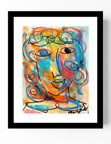 Guajardo art orange colorful - guajardo, art: