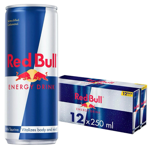 Red bull energy drink 250ml - bull,