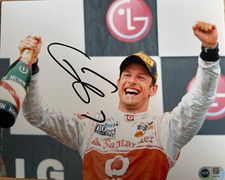 Jenson Button signed 10x8 Image E photo RACC Trusted Seller ACG CERTIFIED