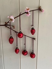 6 Small Mixed Red Crackle