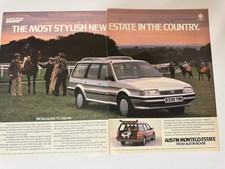 Original 1985 Austin Rover Montego Estate Magazine Advert Garage Man Cave Retro