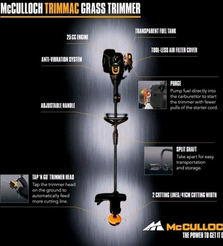 Petrol grass trimmer - grass, mcculloch
