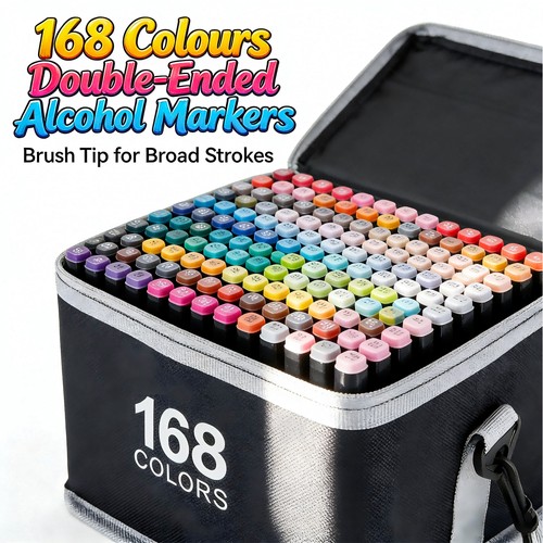 168 colours double ended - 168,