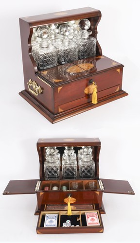 Antique satin wood - wood, inlaid
