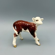 Beswick Hereford Calf Cow Figure Model 1406B Gloss 1956-1975 *Damaged*
