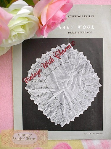 Vintage 1950s knitting pattern - vintage,