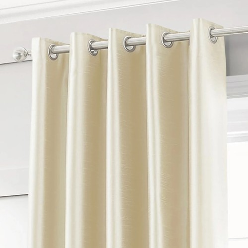 Faux silk cream - silk,