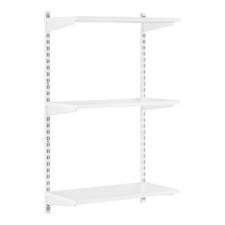White Twin Slot Shelving Kit -