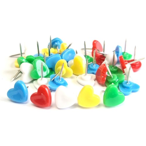 Heart shaped push pins - shaped,