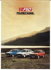 FSO Polonez 1987-1989 UK Market Sales Brochure Standard, LE, Prima 1500 & 1600