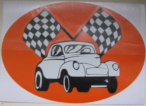 Classic vintage style hot rod - style,