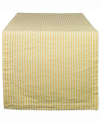 Table runner yellow and - and, white