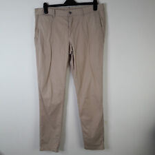 J. Lindeberg Mens Chinos 36x34 Beige Chaze Super Satin W36 L34 Chino Trousers