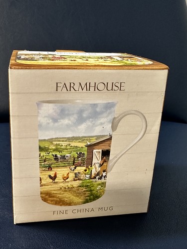 Farmhouse mug depicting farm - farmhouse,