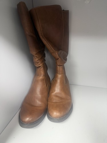 Rieker mid calf flat leather - rieker,