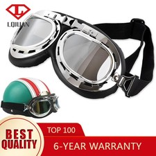 Motorcycle Goggles Vintage Aviator Goggles Adult Biker Glasses Steampunk Helmet