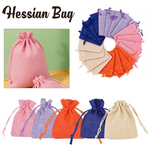 Hessian gift bags 7x9cm - bags,