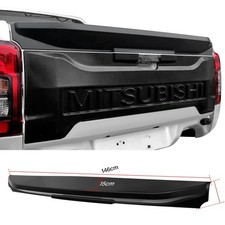 BLACK TAILGATE COVER RAIL GUARD PROTECTOR LIP FOR MITSUBISHI L200 SERIES 6 19-23