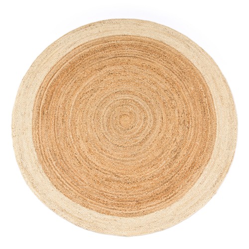 Rug jute round handmade - jute,