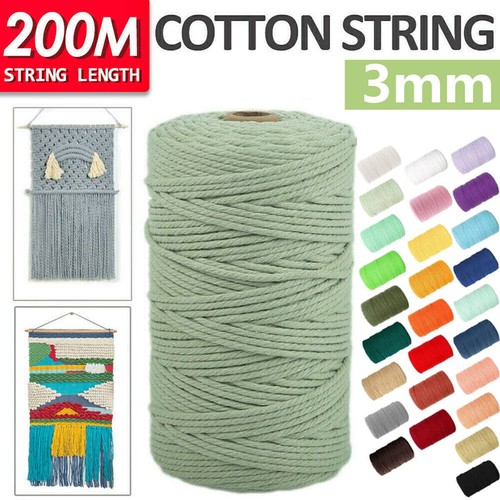 3mm 200m natural cotton - 3mm,