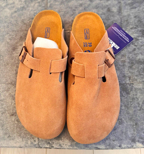 Boston beige suede clogs - boston,