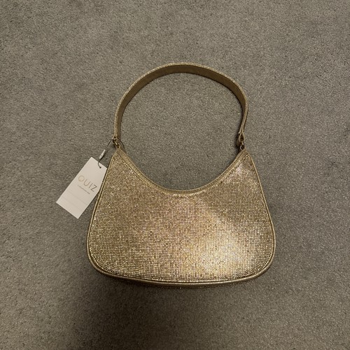 Quiz dia gold crystal shoulder - gold,