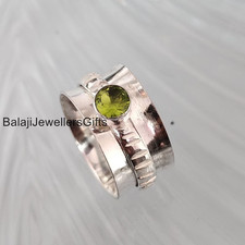Peridot Gemstone Spinner Ring