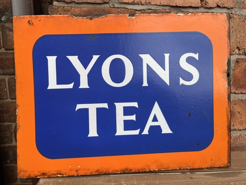 Lyons tea enamel sign - tea,