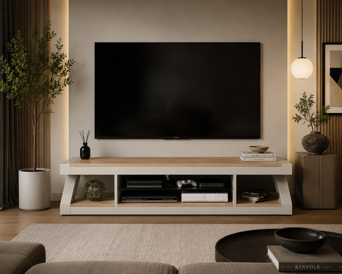 Solid oak painted - oak, tv