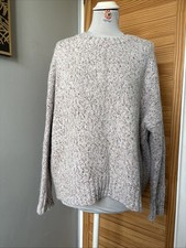 Primark Oversized Oatmeal Chunky Jumper Size XL