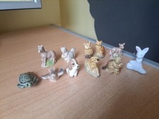 9 Various Wade Whimsies, Tiny Szeiler Dog and a Small China Rabbit