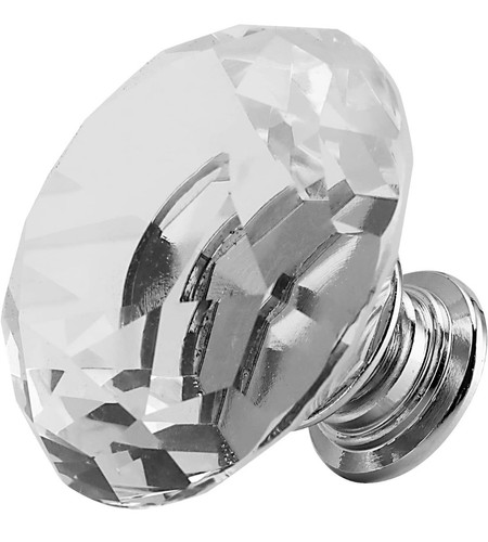 Pcs 40mm clear crystal - clear, door