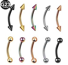 Curved Eyebrow Bar Barbell