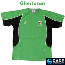 AUTHENTIC GLENTORAN KUKRI TRAINING FOOTBALL SHIRT  SIZE LARGE ADULT  (VERY GOOD)