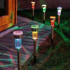 12/24x Solar Powered Garden LED Stake Lights for Patio Lawn Decor Color Changing