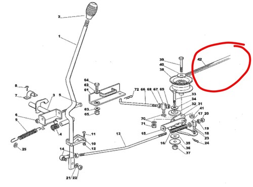 Honda deck belt cut hf1211 - deck, 28"
