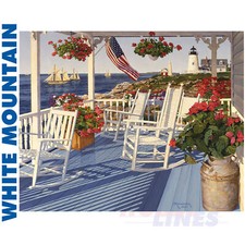 LIGHTHOUSE POINT 1000 pc super deluxe Jigsaw Puzzle WHITE MOUNTAIN 1285
