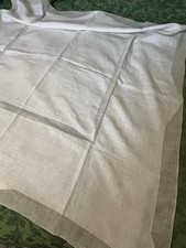 Vintage Italian Linen Tablecloth /Placements exceptional Drawn thread decoration