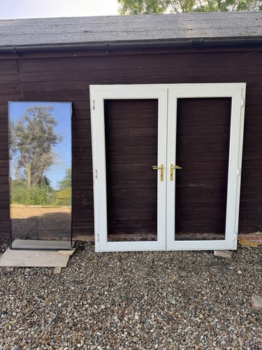 Upvc french doors white double - upvc,