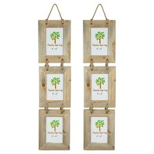 2x Rustic Wooden Hanging 3