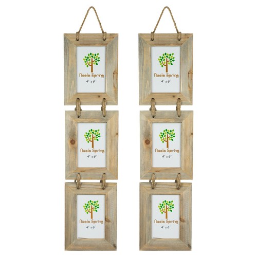 Rustic wooden hanging - 2x,