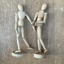 Two Wooden Artist Mannequins
