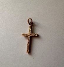 Small Solid 9ct Gold Cross