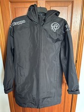 Vintage Black Derby County FC Managers Coat Medium Unisex 2010s 